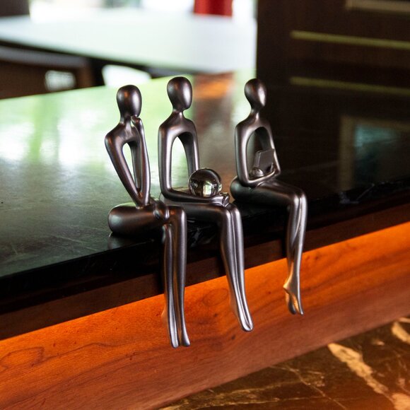 Adam & Friends Home Decor Shelf Sitters, Thinker, Fortune Teller, Reader - Picture 5 of 5